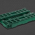 folding crate mold